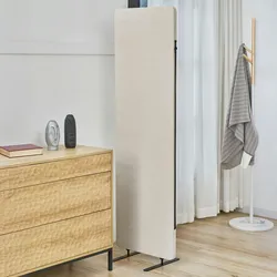 SVITA OTIS Stellwand Raumteiler freistehende Trennwand Sichtschutz Beige