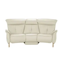 Einzelsofa Leder  4708 , creme , Maße (cm): B: 216 H: 97 T: 119