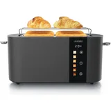 Arendo Langschlitz-Toaster Grau