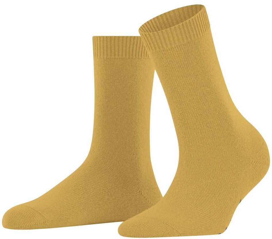 FALKE Damen Kurzsocken COSY WOOL Multipack - Uni, weiche Merino-Kaschmir-Mischung, 35-42 Gelb (Brass) 35-38 (UK 2.5-5) 2er Pack (2x1P)