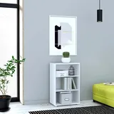 Forte Xxxl Regal Weiß, Holzwerkstoff, 2 Fächer, 54x85.5x34.8 cm Typenauswahl, Beimöbel erhältlich, stehend, Wohnzimmer, Regale, Bücherregale