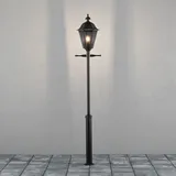 Konstsmide Laterne Aluminium, Glas, Metall 260,0 cm inkl. Pfahl schwarz