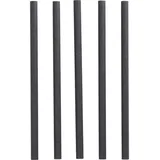 Shake Papier-Trinkhalm / Schwarz - Ø 10 mm x 21 cm - Papstar Pure (100 Stk) - 1 Packung = 100 Stk