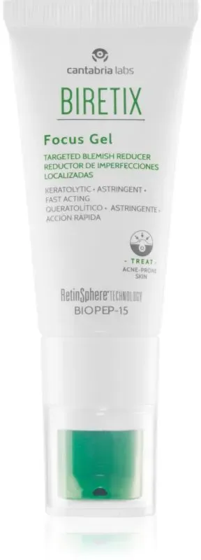 Biretix Treat Focus Gel feuchtigkeitsspendende und beruhigende Creme für fettige Haut mit Neigung zu Akne 15 ml