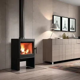 hergom E40 Kaminofen Gusseisen Schwarz