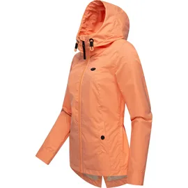 Ragwear leichte Damen Übergangsjacke kurz Outdoor-Jacke wasserdicht Parka mit Kapuze Monade Übergang YOUMODO Peach24 Gr. M - M