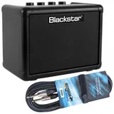 Blackstar Blackstar FLY 3 Mini Gitarrenverstärker Schwarz mit Kabel Verstärker (Anzahl Kanäle: 2) schwarz