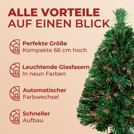 CASARIA Weihnachtsbaum Glasfaser