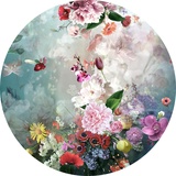 ProArt Glasbild (Flowermix I, Durchmesser: 50 cm)