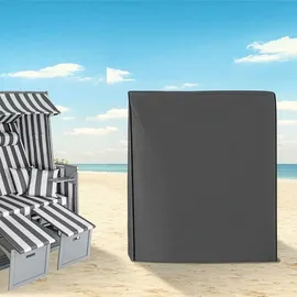 Tectake Schutzhülle für Strandkorb 120 x 80 x 145 cm Grau