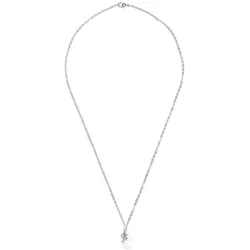 Gemshine Kette mit Anhänger 'PERLE MT KORALLE' silver coloured Grau Damen 