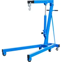 BGS Werkstattkran 1000 kg Stahl grau fahrbar