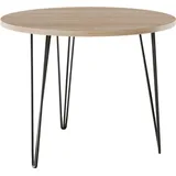 OEM KOLM Runder Tisch Ø90 cm für Küche, Wohnzimmer, Esszimmer Sonoma Eiche