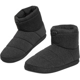 DUNLOP Hausschuhe Herren Warm, Hüttenschuhe Herren mit Memory Foam und Fester Sohle (43 EU, Schwarz, Numeric_43) - 43 EU