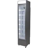 Gastro-Cool - Schmaler Getränkekühlschrank - Sockel - Slim Cooler - silber - GCDC130