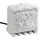 UBBINK Stone Decor Steckerstein 4-fach-Außensteckdose max. 3680 W Grau-Weiß