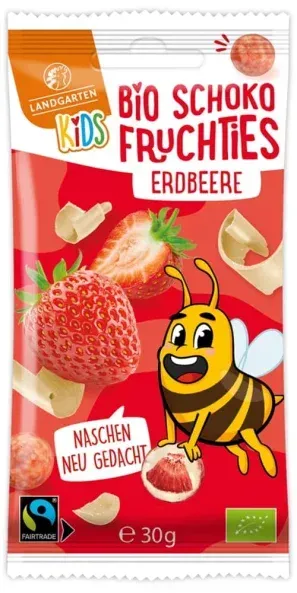 Landgarten Schoko Fruchties für Kids - Erdbeere bio