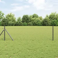 VidaXL Sechseckzaun Grau 1x10 m Stahl
