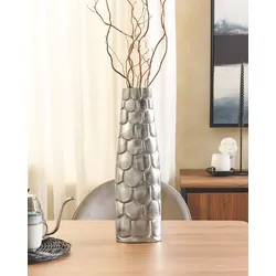 Aluminium Blumenvase 47 cm Silber SUKHOTHAI