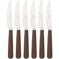 Villeroy & Boch Texas Steakmesser Set 6-tlg. 23,5 cm Holz/Walnuss/Silber