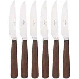 Villeroy & Boch Texas Steakmesser Set 6-tlg. 23,5 cm Holz/Walnuss/Silber