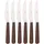 Villeroy & Boch Texas Steakmesser Set 6-tlg. 23,5 cm Holz/Walnuss/Silber