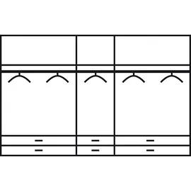 Rauch Kleiderschrank »Hersbruck«, mit 6 Schubkästen