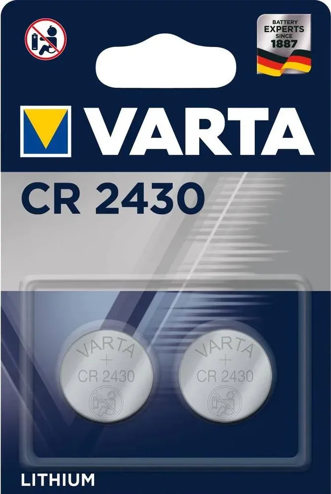 Varta Electronics CR2430 (2 Stk., CR2430, 280 mAh), Batterien + Akkus