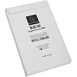 Exacompta Nachfülleinlagen FAF No.4 21 x 13,5 cm 170 Blatt Weiß