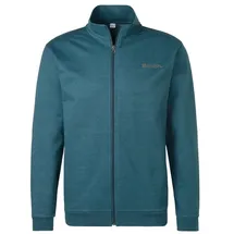 bench. loungewear Bench. Sweatjacke in petrol-meliert, | Gr.: 48/50