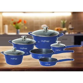 Cheffinger Diamant Topf-Set 12-tlg. Kochtöpfe + Deckel