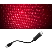 Romantisches USB Projektorlicht, Flexible USB Nachtlampe, Geeignet für alle Autos, Party, Wohnzimmer, Projektor Deckenstern, Rotlichtlampe