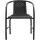 furnicato Gartenstuhl 62 x 74 x 55 cm schwarz 4 St.