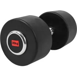Kurzhantel Profi Gummi 2.5-50 KG SCHWARZ|ROT|silber 35 kg
