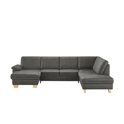 Kollektion Kraft Wohnlandschaft Kunstleder Samu ¦ grau ¦ Maße (cm): B: 316 H: 90 T: 235.0