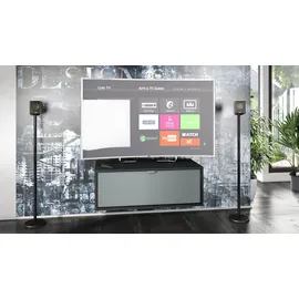 Vladon Lana Lowboard 80 x 29 x 37 cm Schwarz matt/MDF