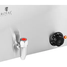 Royal Catering Bain Marie 600 W 6 GN 1/6, Ablasshahn