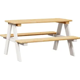 vidaXL Kindertisch IRUN 90 x 79,5 x 50 cm Kiefer massiv weiß