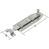 Pohl Fensterriegel gerade 100 mm Edelstahl
