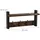 Relaxdays Wandgarderobe 2er Set Braun