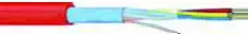 Brandmeldekabel J-Y(ST)Y2x2x0,8 Lg, Mantelfarbe rot - 500m Trommel