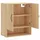 vidaXL Wandschrank Sonoma-Eiche 60x31x70 cm Holzwerkstoff