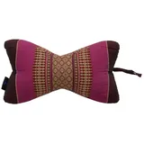 my Hamam Yogakissen Lesekissen Yoga Nackenkissen bordeaux-beere, angenehm unterstützend, orientalisches Muster rot