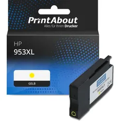 Druckerpatrone kompatibel mit HP 953XL (F6U18AE) - Gelb - Hohe Kapazität