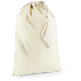 Westford Mill Baumwoll Utensilien Beutel Sportbeutel W115 natural XS (14 x 20 cm)
