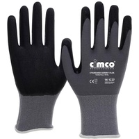 Cimco Standard Skinny Flex schwarz/grau 141225 Strickgewebe Arbeitshandschuh Größe (Handschuhe): 8