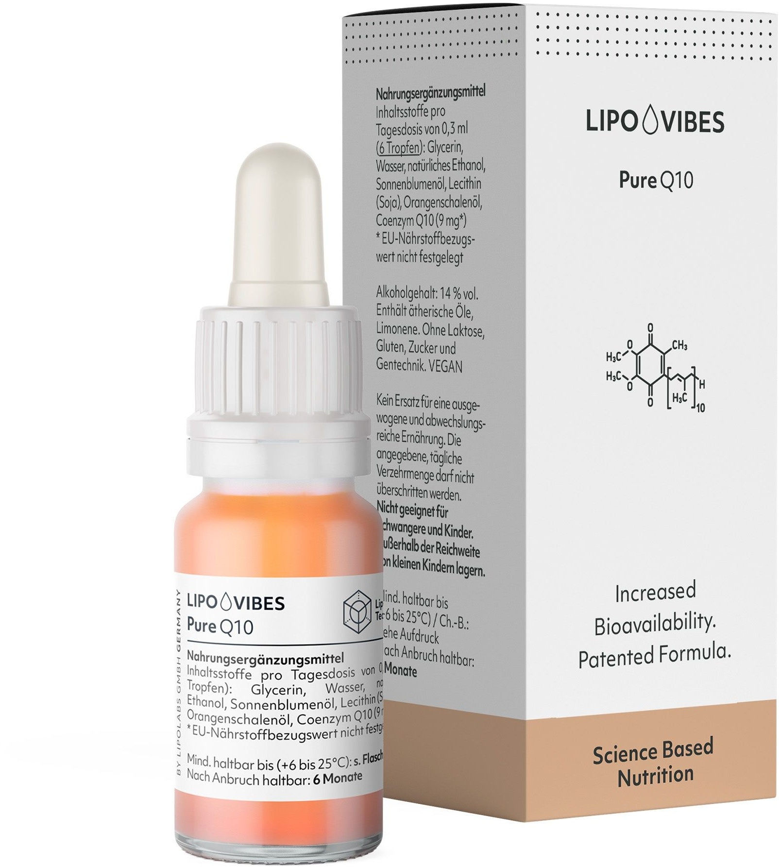LipoVibes Q10 - Unterstützung des Zellstoffwechsels Tropfen 10 ml