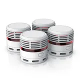 Brandson Rauchmelder Mini - 10 Jahre Batterie - Lithium Ionen Batterie 1500 mAh - Lautstärke 85 db - LED Indikator - Prüftaste