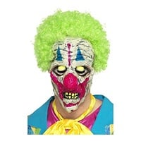 Smiffys 46829 UV-Schwarzlicht Clownmaske, Mehrfarbig, Einheitsgröße