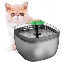 Katzenbrunnen, 2 L Ultraleise Automatische Trinkbrunnen für Katze und Hunde, Ultraleiser Wasserbrunnen BPA-Freier Katzen Hunde Wasserbrunnen (mit USB Kabel)